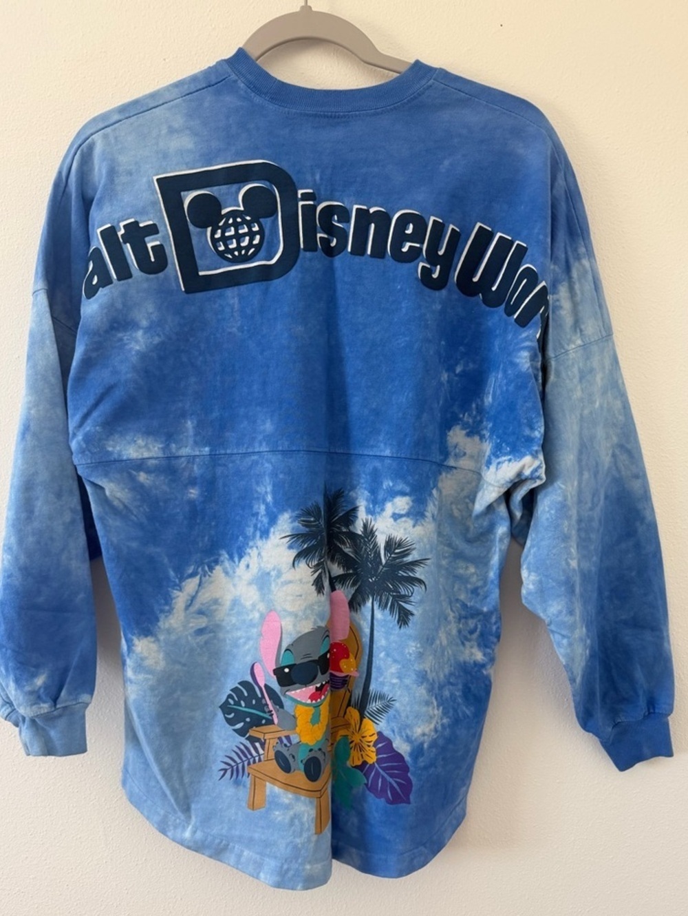 Walt Disney World Stitch Hawaiian Vacation Tie Dye Spirit Jersey adult xs